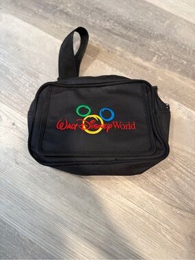 Disney Black Belt Bag with Multicolor Walt Disney World Embroidery